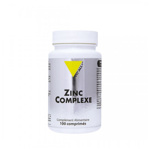 VIT'ALL+ ZINC COMPLEXE 100 COMPRIMES VIT'ALL+ ZINC COMPLEXE 100 COMPRIMES