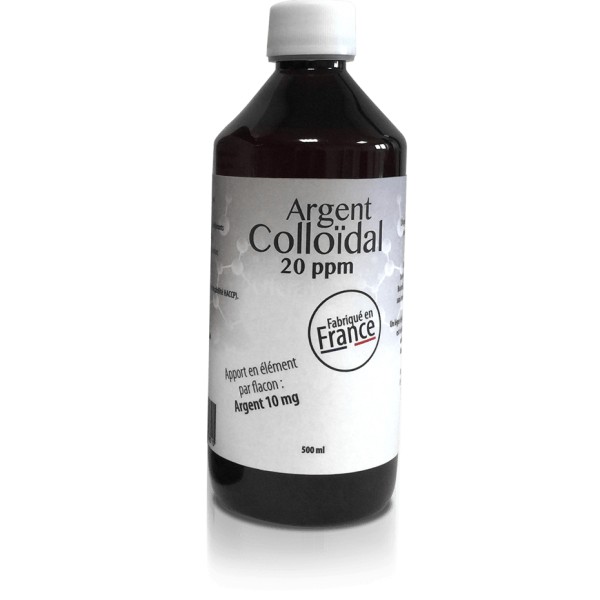 ARGENT COLLOÏDAL 20 ppm 500ml ARGENT COLLOÏDAL 20 ppm 500ml