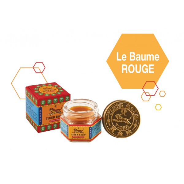 BAUME TIGRE ROUGE pot verre 30g BAUME TIGRE ROUGE pot verre 30g