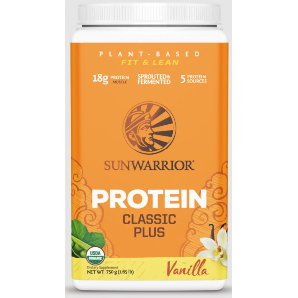 SUNWARRIOR PROTEIN CLASSIC PLUS VANILLE 750g SUNWARRIOR PROTEIN CLASSIC PLUS VANILLE 750g