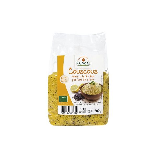 COUSCOUS MAIS RIZ CHIA CITRON 300g COUSCOUS MAIS RIZ CHIA CITRON 300g