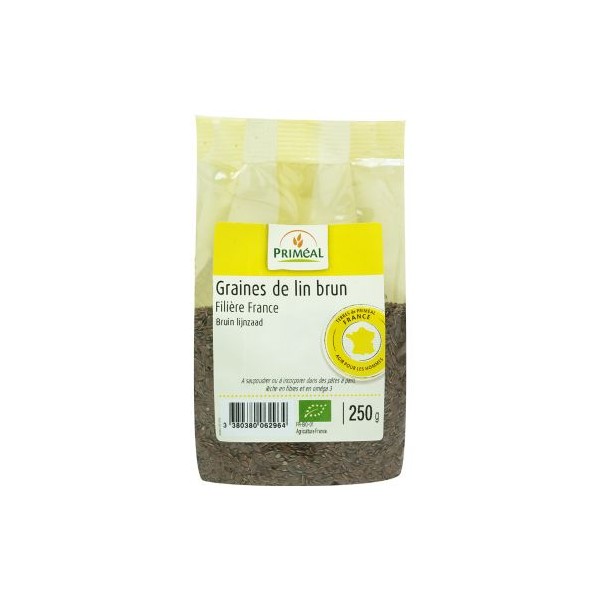 LIN BRUN graines FRANCE 250g LIN BRUN graines FRANCE 250g