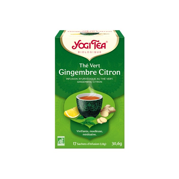 YOGI TEA THE VERT GINGEMBRE CITRON (17s) YOGI TEA THE VERT GINGEMBRE CITRON (17s)