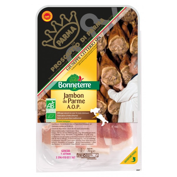 JAMBON DE PARME AOD Italie 70g JAMBON DE PARME AOD Italie 70g