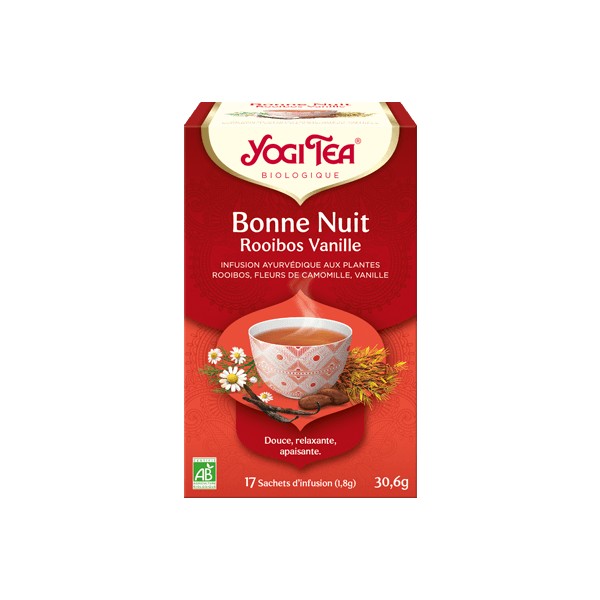 YOGI TEA BONNE NUIT ROOIBOS VANILLE x17 YOGI TEA BONNE NUIT ROOIBOS VANILLE x17
