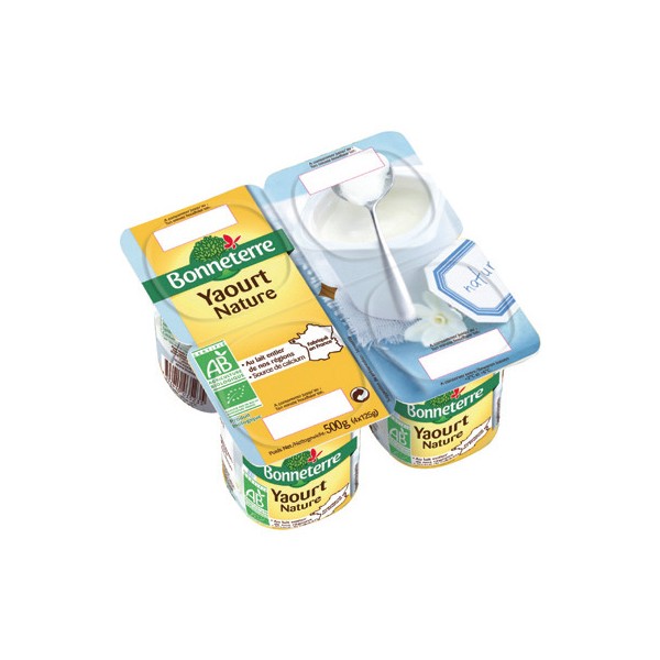 YAOURT NATURE de VACHE 4x125g YAOURT NATURE de VACHE 4x125g