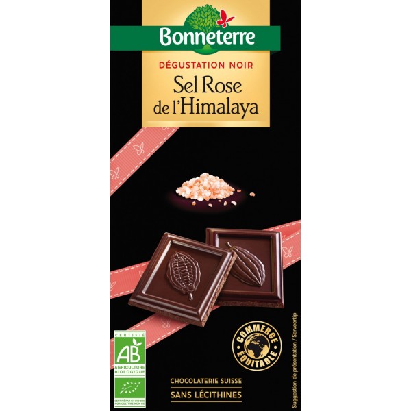 CHOCOLAT NOIR SEL de L HIMALAYA 80g CHOCOLAT NOIR SEL de L HIMALAYA 80g