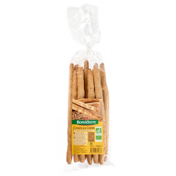 GRESSINS aux GRAINES 120g GRESSINS aux GRAINES 120g