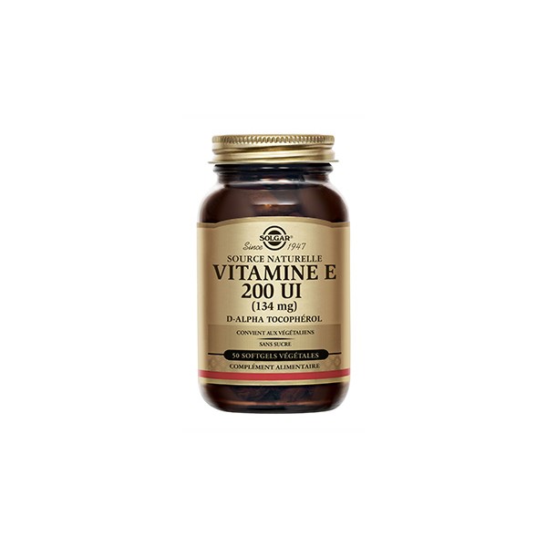 SOLGAR VITAMINE E 200 UI 50 SOFTGELS SOLGAR VITAMINE E 200 UI 50 SOFTGELS