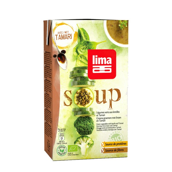 SOUPE LEGUMES VERTS et LENTILLES 1L SOUPE LEGUMES VERTS et LENTILLES 1L
