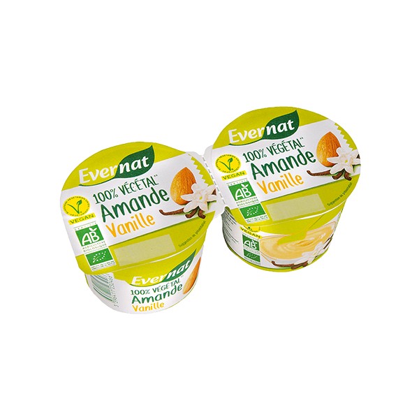 DESSERT VEGETAL AMANDE VANILLE 2x100g DESSERT VEGETAL AMANDE VANILLE 2x100g