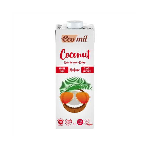 Lait de coco ss sucre bio 1 L (ss gluten Lait de coco ss sucre bio 1 L (ss gluten