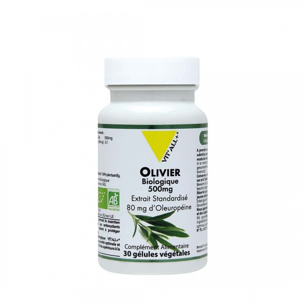 VIT'ALL+ OLIVIER 500 MG 30 GELULES VEGETALES VIT'ALL+ OLIVIER 500 MG 30 GELULES VEGETALES