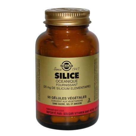 SOLGAR SILICE OCEANIQUE 50 GELULES VEGETALES SOLGAR SILICE OCEANIQUE 50 GELULES VEGETALES