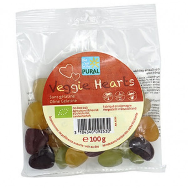 VEGGIE HEARTS sans gélatine 100g VEGGIE HEARTS sans gélatine 100g
