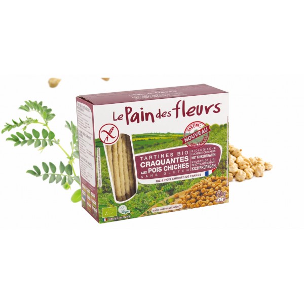PAIN DES FLEURS POIS CHICHE 150g PAIN DES FLEURS POIS CHICHE 150g