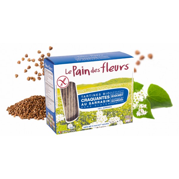 PAIN DES FLEURS SANS SEL SANS SUCRE 150g PAIN DES FLEURS SANS SEL SANS SUCRE 150g