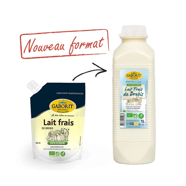 LAIT FRAIS BREBIS 1/2 ECREME PAST. 1L LAIT FRAIS BREBIS 1/2 ECREME PAST. 1L