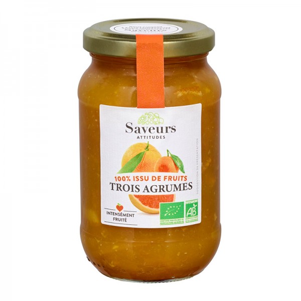 CONF.100% FRUITS TROIS AGRUMES 310g CONF.100% FRUITS TROIS AGRUMES 310g
