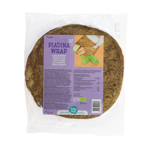 WRAP PLADINA BLE & CHANVRE VEGAN 240g WRAP PLADINA BLE & CHANVRE VEGAN 240g