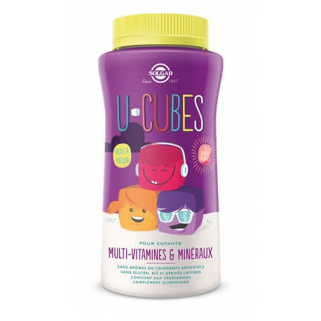 SOLGAR U-CUBES MULTIVITAMINES ET MINERAUX POUR ENFANTS 60 GOMMES A MACHER SOLGAR U-CUBES MULTIVITAMINES ET MINERAUX POUR ENFANTS 60 GOMMES A MACHER