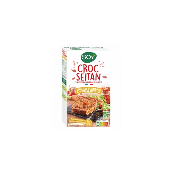 CROC SEITAN LEGUME FONDANT TOMATE 2x100g CROC SEITAN LEGUME FONDANT TOMATE 2x100g