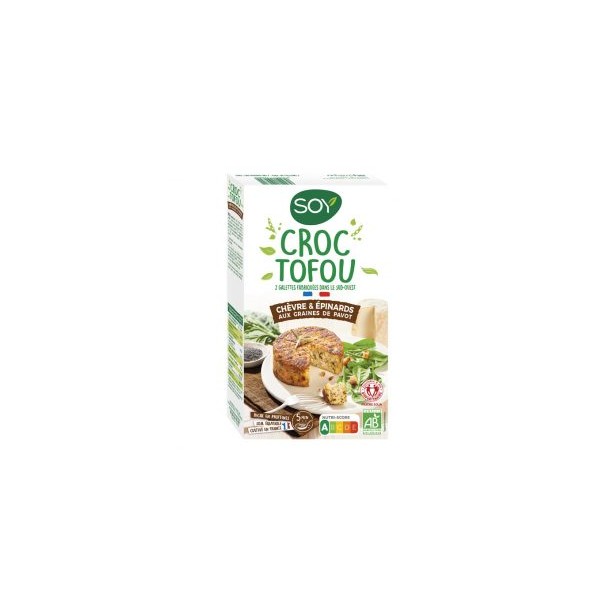 CROC TOFOU CHEVRE EPINARD 2x100g CROC TOFOU CHEVRE EPINARD 2x100g