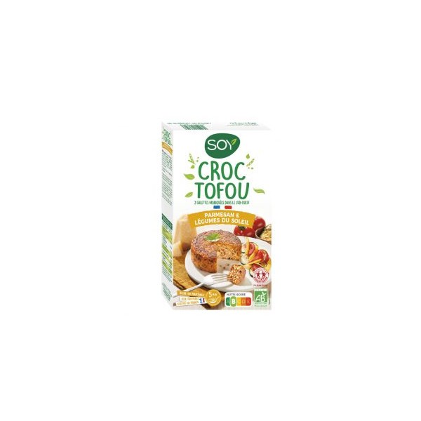 CROC TOFOU PARMESAN LEGUME SOLEIL2x100g CROC TOFOU PARMESAN LEGUME SOLEIL2x100g