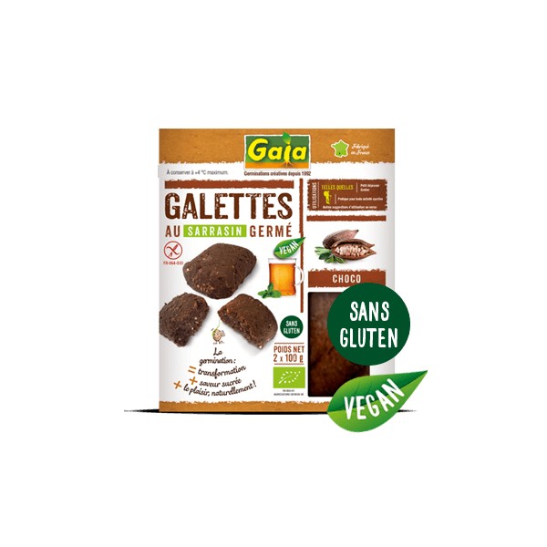 GALETTE SARRASIN CHOCO 2x100g GALETTE SARRASIN CHOCO 2x100g