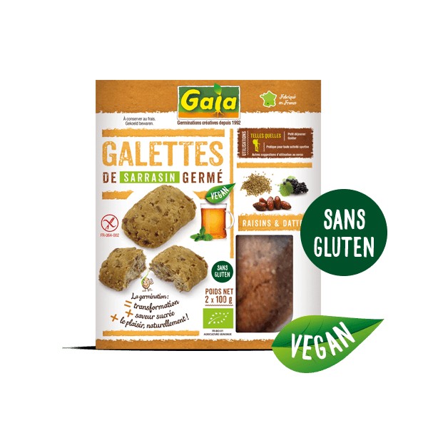 GALETTE SARRASIN GERME/RAISINS/DAT2x100g GALETTE SARRASIN GERME/RAISINS/DAT2x100g