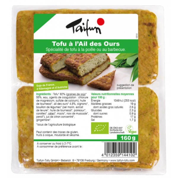 FILETS TOFU AIL DES OURS vegan 160g FILETS TOFU AIL DES OURS vegan 160g