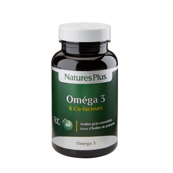 NATURES PLUS OMEGA 3 ET COFACTEURS 60 CAPSULES NATURES PLUS OMEGA 3 ET COFACTEURS 60 CAPSULES