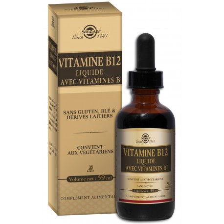 SOLGAR VITAMINE B12 ET VITAMINES B 59 ML LIQUIDE SOLGAR VITAMINE B12 ET VITAMINES B 59 ML LIQUIDE