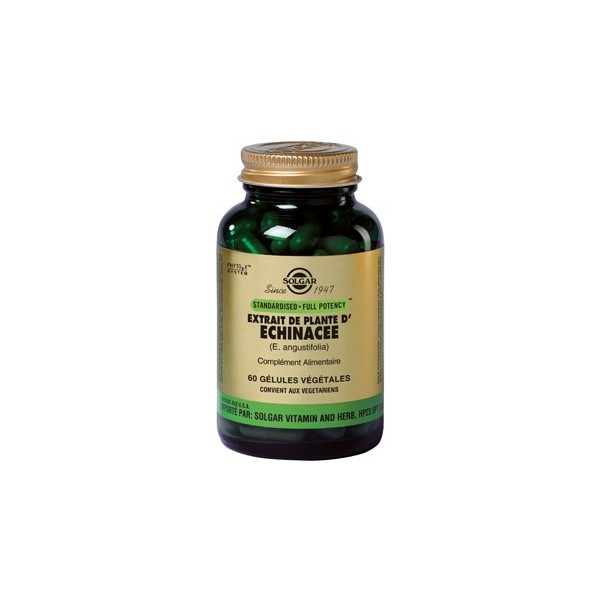 SOLGAR ECHINACEE 60 GELULES VEGETALES SOLGAR ECHINACEE 60 GELULES VEGETALES
