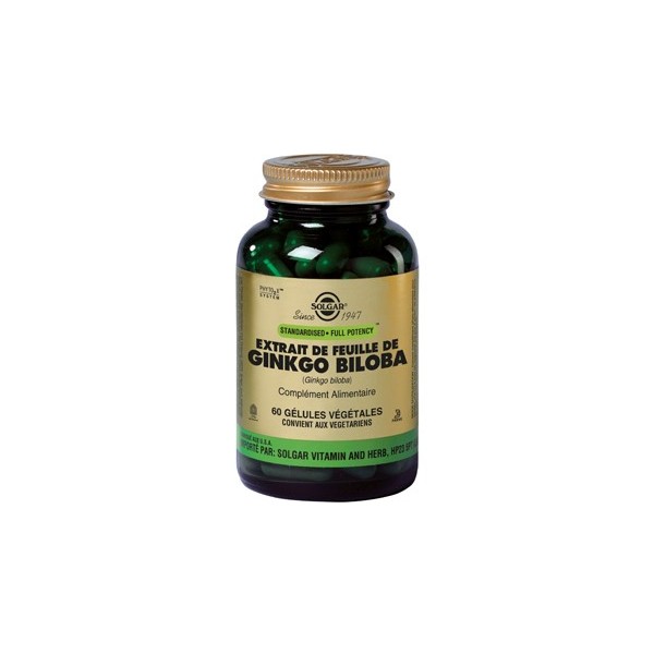 SFP Ginkgo Biloba 60 Gélules Végétales SFP Ginkgo Biloba 60 Gélules Végétales
