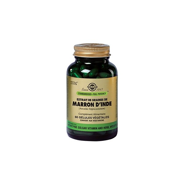 SOLGAR MARRON D'INDE 60 GELULES VEGETALES SOLGAR MARRON D'INDE 60 GELULES VEGETALES