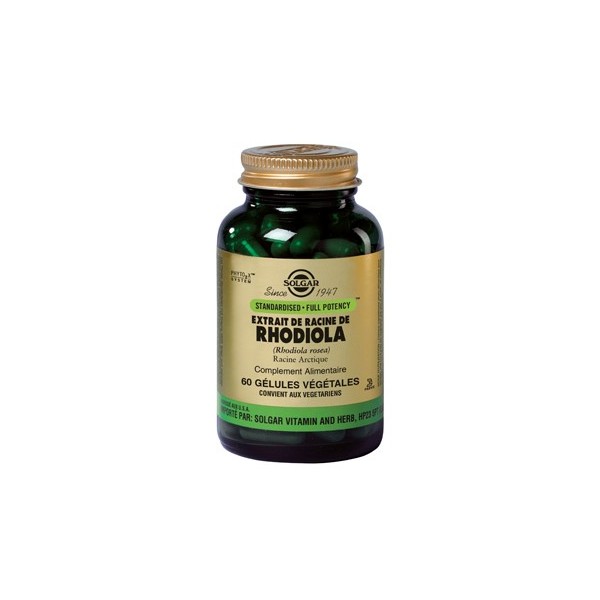 SOLGAR RHODIOLA 60 GELULES VEGETALES SOLGAR RHODIOLA 60 GELULES VEGETALES