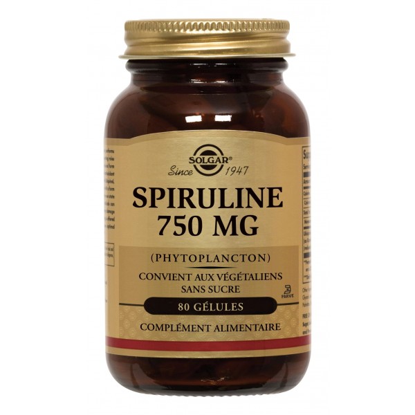 SOLGAR SPIRULINE 750MG 100 COMPRIMES SOLGAR SPIRULINE 750MG 100 COMPRIMES