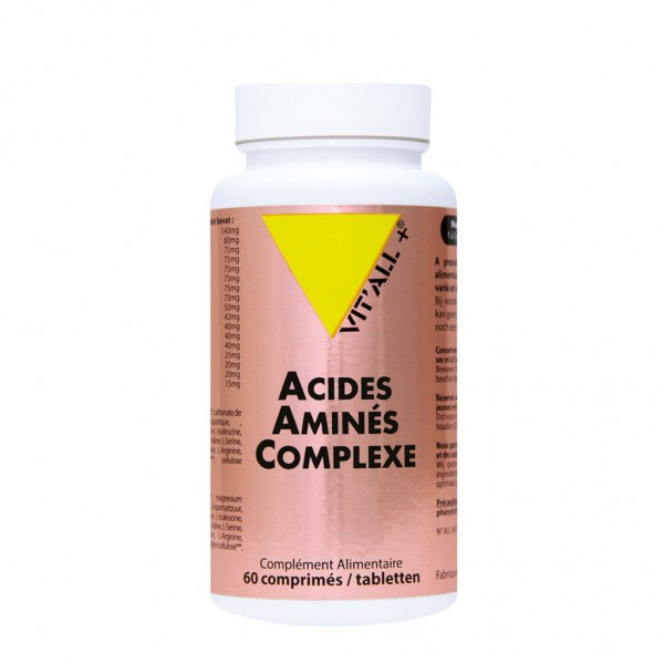 VIT'ALL+ ACIDES AMINES COMPLEXE 60 COMPRIMES VIT'ALL+ ACIDES AMINES COMPLEXE 60 COMPRIMES