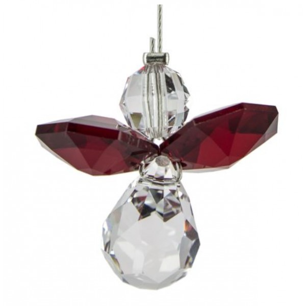 ANGE SWAROVSKI GRENAT/JANVIER 2,5cm ANGE SWAROVSKI GRENAT/JANVIER 2,5cm