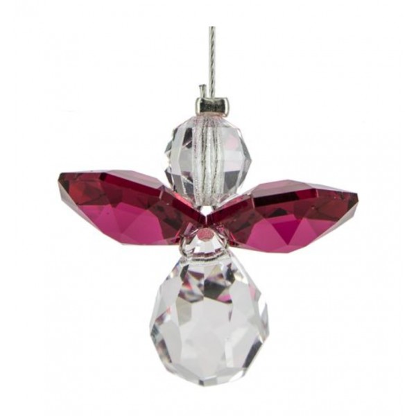 ANGE SWAROVSKI RUBIS/JUILLET 2,5cm ANGE SWAROVSKI RUBIS/JUILLET 2,5cm
