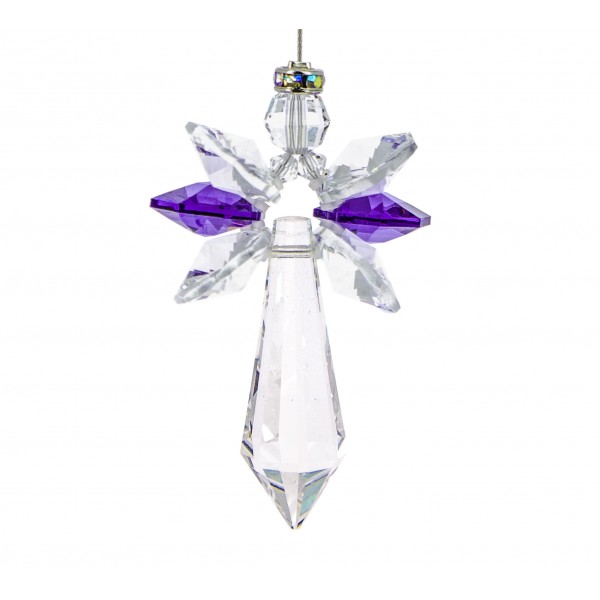 ARCHANGE SWAROVSKI AMETHYSTE/FEVRI 5,5cm ARCHANGE SWAROVSKI AMETHYSTE/FEVRI 5,5cm