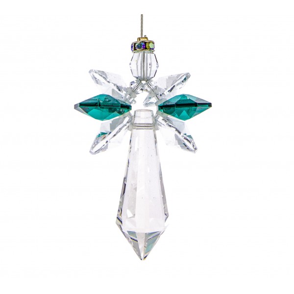 ARCHANGE SWAROVSKI EMERAUDE/MAI 5,5cm ARCHANGE SWAROVSKI EMERAUDE/MAI 5,5cm