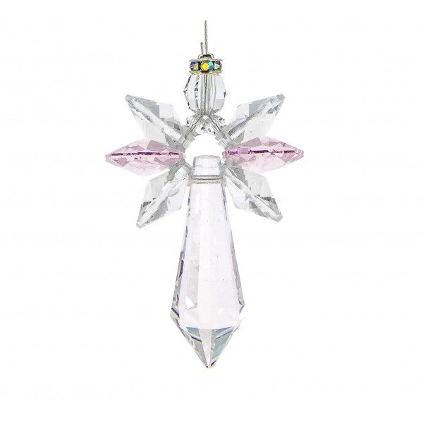 ARCHANGE SWAROVSKI QUARTZROSE/OCT 5,5cm ARCHANGE SWAROVSKI QUARTZROSE/OCT 5,5cm