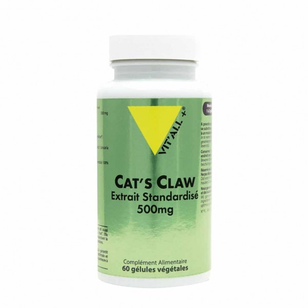 VIT'ALL+ CAT'S CLAW 500 MG 60 GELULES VEGETALES VIT'ALL+ CAT'S CLAW 500 MG 60 GELULES VEGETALES