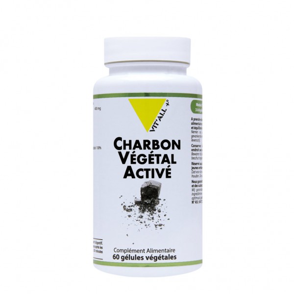 VIT'ALL+ CHARBON VEGETAL ACTIVE 60 GELULES VEGETALES VIT'ALL+ CHARBON VEGETAL ACTIVE 60 GELULES VEGETALES