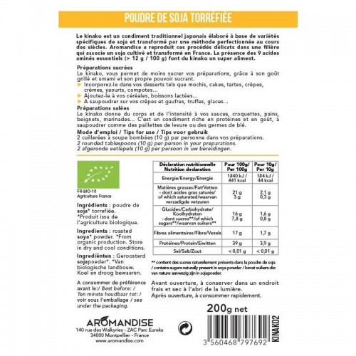 KINAKO poudre soja torréfié  200g