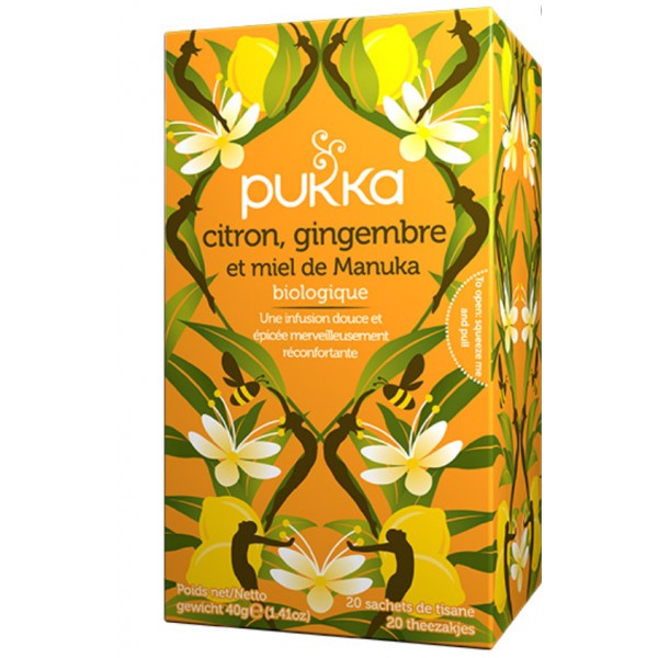 CITRON GINGEMBRE MANUKA TISANE x20achets CITRON GINGEMBRE MANUKA TISANE x20achets
