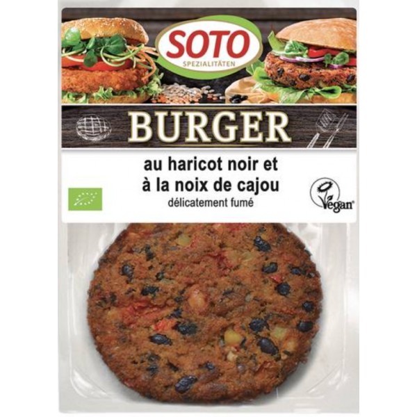 BURGER HARICOT NOIR/NOIX CAJOU 160g BURGER HARICOT NOIR/NOIX CAJOU 160g