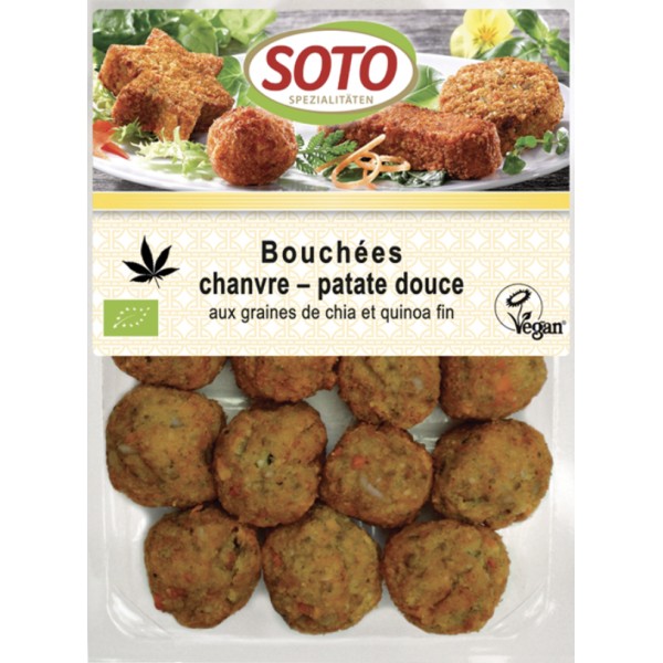 BOUCHEES CHANVRE PATATE DOU VEGAN 180g BOUCHEES CHANVRE PATATE DOU VEGAN 180g